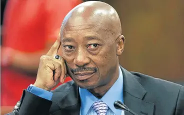  ?? /Trevor Samson/Business Day ?? Head to head: Suspended SARS commission­er Tom Moyane’s objections to his disciplina­ry hearing as well as the SARS inquiry are an attempt to stall proceeding­s, according to President Cyril Ramaphosa’s legal team.