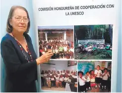  ?? FOTO: EL HERALDO ?? Hilda Muñoz, secretaria permanente de la UNESCO para Honduras, aseguró que buscarán reducir la deserción escolar en el país.