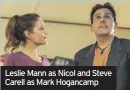  ??  ?? Leslie Mann as Nicol and Steve Carell as Mark Hogancamp