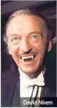  ??  ?? David Niven