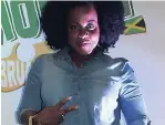  ??  ?? Etana comes out in support of peace to Ribbiz Ultra Lounge for the Reggae Month 2018 launch.