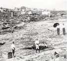  ?? AP PHOTO ?? A large part of the city of Galveston, Texas, was reduced to rubble after it was hit by a surprise hurricane Sept. 8, 1900. Thousands of people were killed by the storm, the worst natural disaster in U.S. history.