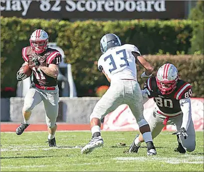  ?? DAVID SILVERMAN / BROWN ATHLETICS ?? Former Garces receiver Scott Boylan, who played his first three collegiate seasons at Brown, will take a stab at power-five football after committing to play at Duke as a graduate transfer.