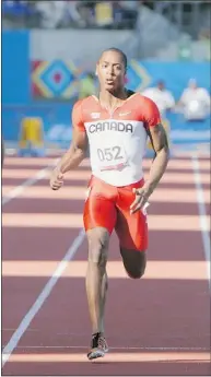  ?? MATTHEW MURNAGHAN — CANADIAN PARALYMPIC COMMITTEE ?? Dolfo is focusing on sprints and relays as he prepares to earn a spot with Team Canada at the Paralympic Games in London later this summer.