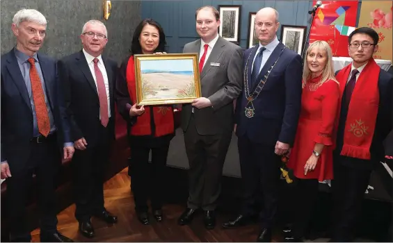  ??  ?? Launch of City North Hotels ‘China Ready’ status. Sean Reilly of City North Hotel, Kevin Stewart of Meath Co Co., Madame Xue He of the Chinese Embassy, Cyril Laffin of City North Hotel, Drogheda Mayor Pio Smith, Catherine McGovern of City North Hotel,...