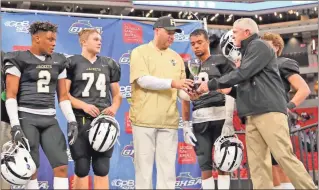  ?? / Contribute­d by Shelly Culver ?? Rockmart still received the honor of being the Class AA Runners Up for the 2018 football season after going undefeated all the way to the state title game on Dec. 12.