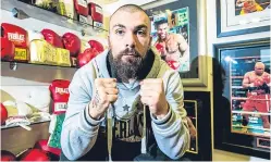 ??  ?? ‘Iron’ Mike Towell died a year ago following a fight in Glasgow with Welshman Dale Evans.