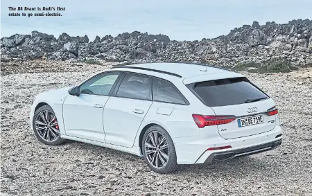  ??  ?? The A6 Avant is Audi’s first estate to go semi-electric.