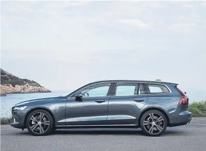  ??  ?? The Volvo V60 has class leading safety and the latest technology.