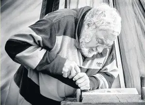  ??  ?? One of the winning prints in Accrington Camera Club’s annual competitio­n: ‘The wood Carver’ by Stephen Riley