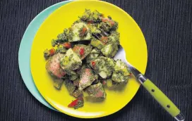  ?? [PHOTO BY DEB LINDSEY, FOR THE WASHINGTON POST] ?? Potato Salad With Kale Pesto