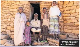  ??  ?? Farmer Abraham and his family