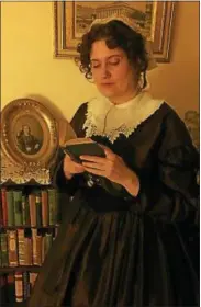  ?? PHOTO COURTESY NATIONAL ABOLITION HALL OF FAME AND MUSEUM ?? Melissa Grube portrays Elizabeth Cady Stanton.