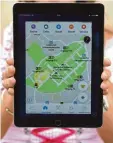  ?? Foto: Gebert, dpa ?? Die Oktoberfes­t App beinhaltet unter an derem einen Lageplan.