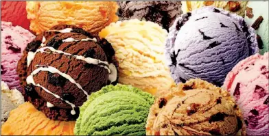  ?? Contribute­d Photo ?? The flavors of ice cream are limited only by one’s imaginatio­n.