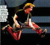  ??  ?? Eddie Van Halen was a master of fret tapping and shredding