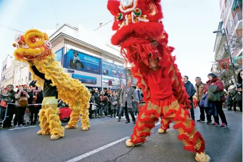  ?? VCG ?? 18 de febrero de 2018. Celebració­n del Año Nuevo Chino en Madrid, España.