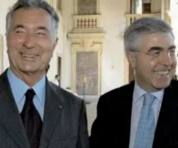  ??  ?? I supermanag­er Gianni Zonin (ex di Bpvi) e Vincenzo Consoli (ex di Veneto Banca)