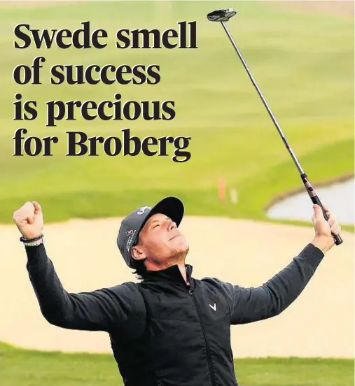  ?? Photograph: Getty Images ?? CHINESE WIN: Kristoffer Broberg satisfies his hunger for a Euro Tour victory.