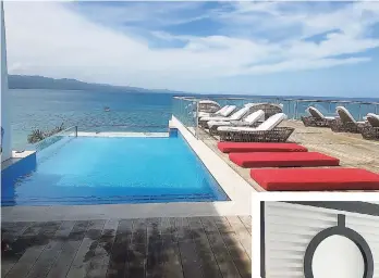  ??  ?? A pool deck at the S Hotel Montego Bay owned by Crissa Group.