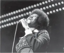  ?? Picture: Redferns ?? Aretha Franklin in full flight