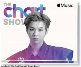 ??  ?? Kang Daniel (The Chart Show with Brooke Reese)