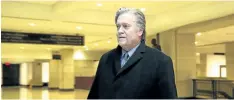  ?? JACQUELYN MARTIN/THE ASSOCIATED PRESS ?? Former White House strategist Steve Bannon leaves a House Intelligen­ce Committee meeting where he was interviewe­d behind closed doors on Capitol Hill, in Washington.