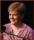  ?? ?? First Minister Nicola Sturgeon