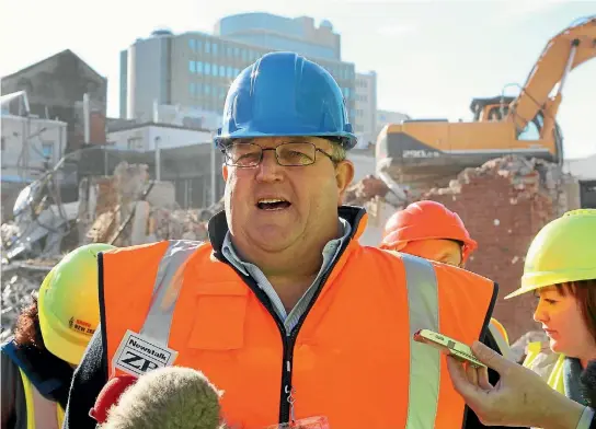  ?? PHOTO: STACY SQUIRES/FAIRFAX NZ ?? Master of the red zone – The earthquake job made Gerry Brownlee as close to omnipotent as a politician can be in New Zealand.