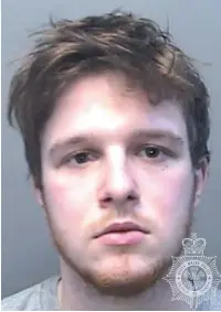  ??  ?? Rhys Parry-watts from Brynmill, Swansea, was sentenced to three years in prison for drug dealing and possession of an offensive weapon, a police-style baton.