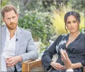  ??  ?? Harry and Meghan.