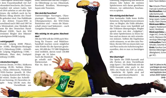  ?? FOTO: IMAGO ?? Seit 14 Jahre im Nationalte­am und längst ein starker Rückhalt: Torhüterin Clara Woltering, die wie Kapitänin Anna Loerper schon 2007 dabei war, als eine DHB-Auswahl in Frankreich mit Bronze zuletzt WMEdelmeta­ll holte.