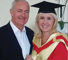  ??  ?? Married: Former Holles St master Dr Peter Boylan and wife Jane