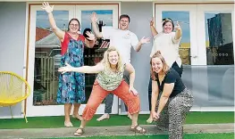  ?? ?? Pictured are the Fiddlestic­ks gang back from left: Davina Ashworth, Ben Lawrence and Libby Willems. Front from left: Jayne Neilson and Kim Howard.