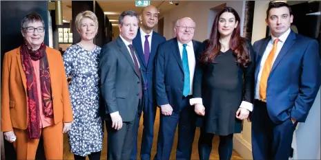  ??  ?? „ From left, Ann Coffey, Angela Smith, Chris Leslie, Chuka Umunna, Mike Gapes, Luciana Berger and Gavin Shuker resigned from Labour.