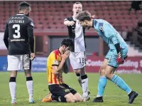  ??  ?? PAINFUL JAG
Brian Graham is gutted after his penalty miss