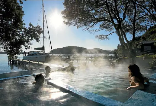  ?? PURE CRUISE ?? Lake Rotoiti’s pools are the oldest commercial­ly operated hot springs in New Zealand, and are best reached on Pure Cruise’s Tuia.