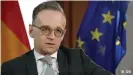  ??  ?? German Foreign Minister Heiko Maas: 'We have to forge internatio­nal treaties on new weapons technologi­es'