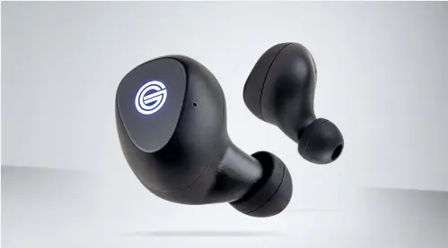  ??  ?? Grado’s new wireless earbuds pack a hefty sonic punch.
