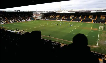  ??  ?? Meadow Lane hosted 5,000 fans on Saturday as Notts County played Eastleigh, but the National League is now suspended. Photograph: Mike Egerton/PA