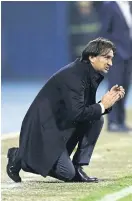  ??  ?? Croatia coach Zlatko Dalic watches his team play against Greece.