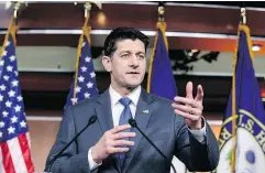  ?? J. SCOTT APPLEWHITE / THE ASSOCIATED PRESS ?? House Speaker Paul Ryan announced last week that he won’t seek re-election.