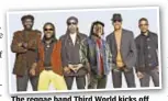  ??  ?? The reggae band Third World kicks off the 2014 Internatio­nal African Arts Fest.