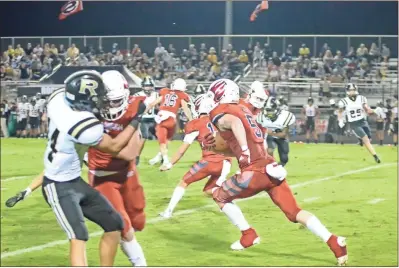  ?? File photo Adam Dortch ?? Sonoravill­e junior wide receiver Brant Bryant, shown here running for a nice-sized gain against Rockmart, was the only Phoenix player named to the AAA All-Region 7 team on both offense and defense.