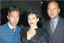  ?? Frederick M. Brown
Getty I mages ?? BRIAN WOLK, left, Rose McGowan and Claude Morais enjoy the festivitie­s. The event raised $ 250,000, organizers said.