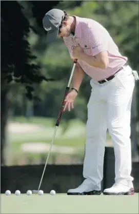  ?? Phil Masturzo/akron Beacon Journal ?? Adam Scott made a quick visit the PGA Championsh­ip course before heading to Firestone Country club for this week’s Firestone Invitation­al.