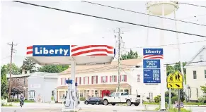  ?? ?? Galena Mini Market’s Liberty petrol station in Galena, Maryland, USA.