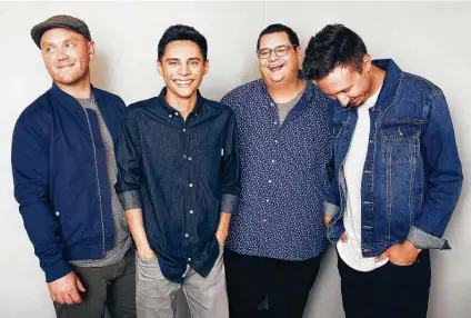  ??  ?? Contempora­ry Christian music band Sidewalk Prophets brings its Virtual Tour to San Antonio fans on Thursday.