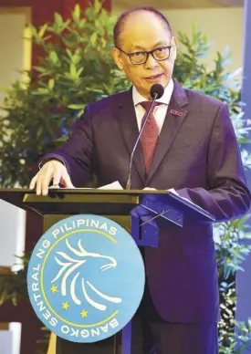  ??  ?? BSP Governor Benjamin Diokno leads the central monetary authority in acting swiftly and decisively to cushion the pandemic’s effects on the economy.