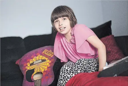  ?? BOB TYMCZYSZYN THE ST. CATHARINES STANDARD ?? Kianna Tremblay, 9, was part of a play created for and by children with autism. Music has always been an important part of her life, helping her develop communicat­ion skills.